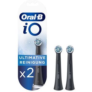 Oral-B - iO Ultimate Clean - Opzetborstels - Zwart - 2 Stuks