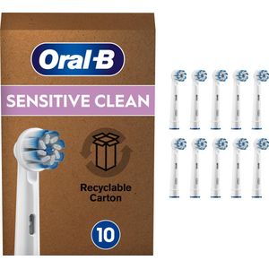 Oral-B Sensitive Clean - met CleanMaximiser-technologie - Opzetborstels - 10 Stuks - Brievenbusverpakking