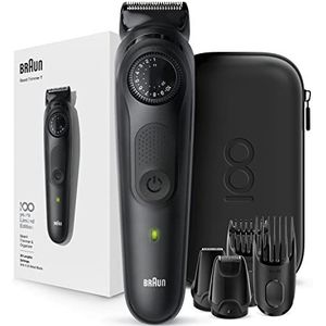 Braun BeardTrimmer BT7 Design Edition Baardtrimmer, zwart, 100 jaar Braun