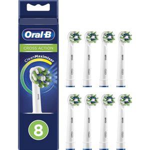 Oral-B CrossAction - Met CleanMaximiser-technologie - Opzetborstels - 8 Stuks