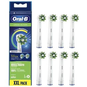 Oral-B CrossAction - Met CleanMaximiser-technologie - Opzetborstels - 8 Stuks