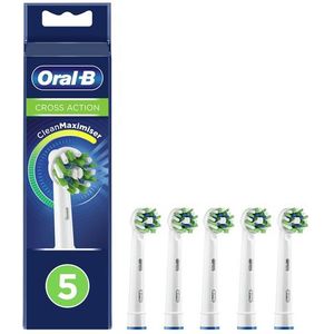Oral-B - CrossAction - Vervangende Opzetborstels - Groen - CleanMaximiser Technologie