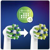 Oral-B CrossAction - Met CleanMaximiser-technologie - Opzetborstels - 10 Stuks