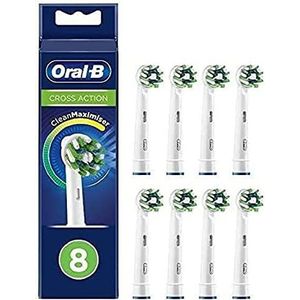 Oral-B Braun 4210201321538 CrossAction reserveborstels met reinigingsborstel voor volledige mondreiniging, 8 stuks