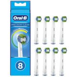 Oral-B Precision Clean 80339355 opzet borstel 8 stuk(s) Blauw, Wit