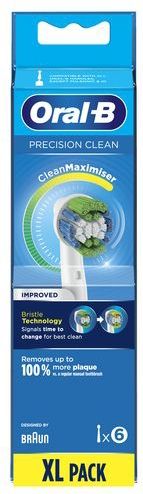 Oral-B - Pro Precision Clean - Opzetborstels - 6 Stuks - Compatibel met Oral-B Tandenborstels