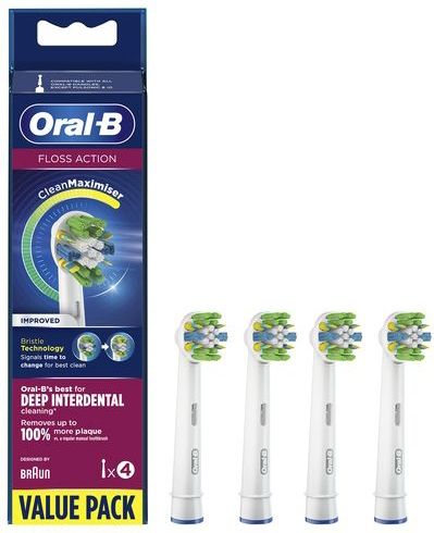 Oral-B FlossAction - Met CleanMaximiser-technologie - Opzetborstels - 4 Stuks