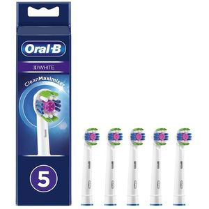 Oral-B 3D White Opzetborstel - Verpakking Van 5 Stuks - CleanMaximiser-technologie