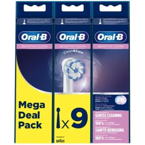 Oral-b sensitive clean opzetborstels wit  9ST