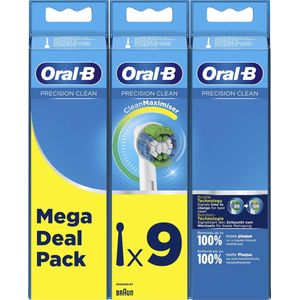 Oral-B Precision Clean - Met CleanMaximiser-technologie - Opzetborstels - 9 Stuks