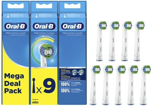 Oral-B - Precision Clean - Opzetborstels - 9 Stuks - CleanMaximiser-technologie
