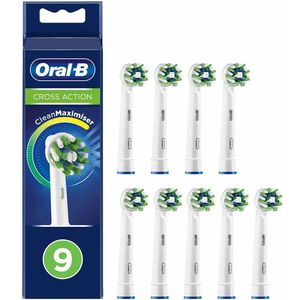 Oral-B CrossAction Opzetborstel Met CleanMaximiser-technologie, Verpakking Van 9 Stuks