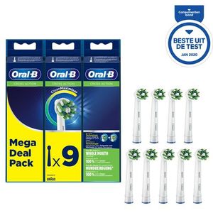 Oral-B - Refill Eb50-9 Crossaction - 8 Opzetborstels - CleanMaximiser-technologie