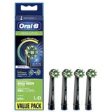 Oral-B CrossAction - Met CleanMaximiser-technologie - Opzetborstels - Zwart - 4stuks
