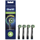 Oral-B CrossAction - Met CleanMaximiser-technologie - Opzetborstels - Zwart - 4stuks