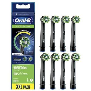 Oral-B CrossAction 80339543 opzet borstel 8 stuk(s) Zwart