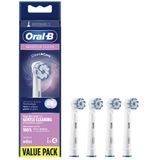 Oral-B Sensitive Clean - Opzetborstels - 4 Stuks - Combinatie van Gewone en Dunne Borstelharen