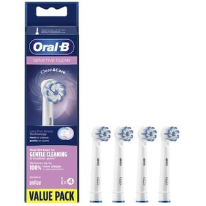 Oral-B Sensitive Clean - Opzetborstels - 4 Stuks - Combinatie van Gewone en Dunne Borstelharen