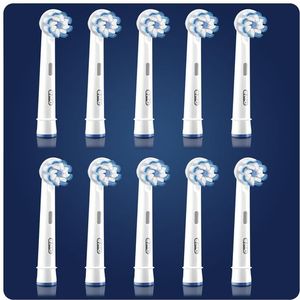 Oral-B Sensitive Clean 80339602 opzet borstel 10 stuk(s) Wit