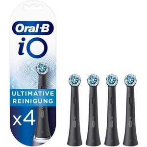 Oral-B IO Ultimate Clean - Zwart - Opzetborstels - Tandenborstel - 4 Stuks