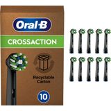 Oral-B CrossAction - Met CleanMaximiser-technologie - Opzetborstels - Zwart - 10 stuks