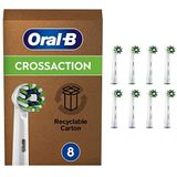 Oral-B Cross Action Clean Maximiser vervangende opzetborstels voor elektrische tandenborstel, speciale brievenbusgrootte, 8 stuks