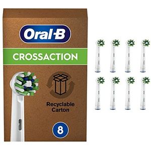 Oral-B CrossAction Opzetborstels Met CleanMaximiser-technologie, 8 stuks, Brievenbusverpakking