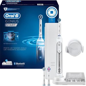 Oral-B Genius - Elektrische Tandenborstel - Silver - Met 3 Opzetborstels