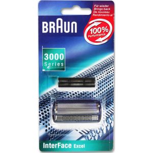Braun scheerblad 15B InterFace Excel - Met messenblok - Geschikt voor 3000 en 3600 series