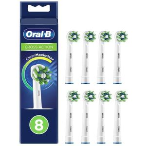 Oral-B ORAL-B Cross Action EB50-8 (Clean Maximiser) Vervangende opzetborstels voor elektrische tandenborstels XXL 8 stuk(s) Wit