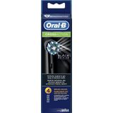 Oral-B CrossAction 4 stuks originele tandenborstelkoppen met CleanMaximiser-technologie, zwart