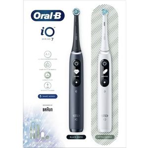 Oral-B iO 7 - Elektrische Tandenborstels Duoverpakking - Zwart en Wit