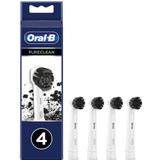 Oral-B Pure Clean Opzetborstel - Houtskool - 4 Stuks