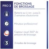 Oral-B Pro 3 3900 - Elektrische Tandenborstels - Duoverpakking - Grijs - Inclusief 2 Handvatten en Oplader