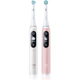 Oral B iO6 DUO Elektrische Tandenborstel White & Pink Sand 2 st