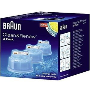 Braun Clean & Renew Reinigingsvloeistof Scheerapparaat 3-pack