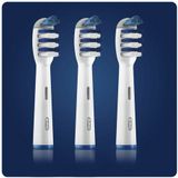 Oral-B - TriZone - Elektrische Tandenborstelkoppen - Wit - Verpakking van 3 stuks