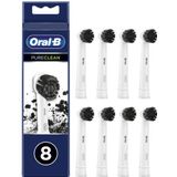 Oral-B - Pure Clean - Opzetborstels - Houtskool - 8 Stuks