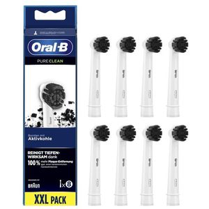 Oral-B - Pure Clean - Opzetborstels - Houtskool - 8 Stuks