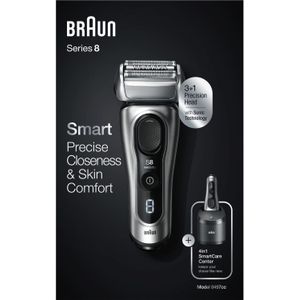 Braun Series 8 8457cc Wet&Dry Scheerapparaat met scheerblad Trimmer Zwart, Grijs