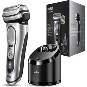 Braun Series 9 9467cc Wet & Dry Scheerapparaat met scheerblad Trimmer Zwart, Grijs