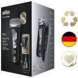 Braun Series 9 9470cc Wet&Dry Scheerapparaat met Scheerblad Trimmer Zwar - Chroom