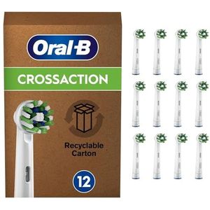 Oral-B CrossAction Opzetborstel, Verpakking Van 12 Stuks, Verpakking Van Brievenbusformaat