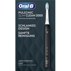 Oral-B Pulsonic Slim Clean 2000 - Elektrische Tandenborstel - Zwart - Materiaal: Kunststof