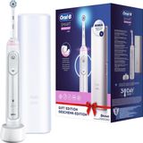 Oral-B Smart Sensitive Elektrische tandenborstel/elektrische tandenborstel met Smart Coaching App & visuele drukcontrole, 5 poetsmodi incl. gevoelige, zachte borstels, timer, reis-etui, wit