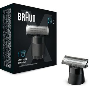 Braun Series X Vervangingsmesje – Compatibel Met Braun Series X-modellen, Trimmer En Scheerapparaat, Eén Mes Om Te Trimmen, Stylen En Scheren, 1 Stuk, XT10