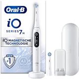 Oral-B iO 7N White Elektrische Tandenborstel, 2 Opzetborstels, 1 Reisetui, Ontworpen Door Braun