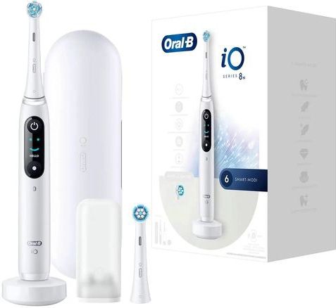 Oral-B iO Series 8N Volwassene Vibrerende tandenborstel Wit