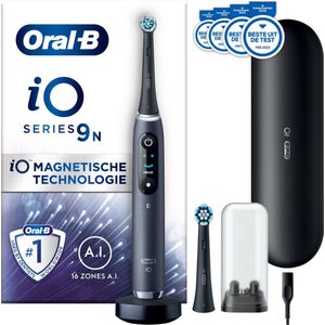 Oral-B - iO 9N - Elektrische Tandenborstel - Zwart - 3 x Voordeelverpakking