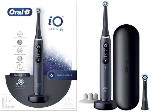 Oral-B iO 8s Elektrische Tandenborstel - Zwart - Elektrisch - Magnetische Technologie